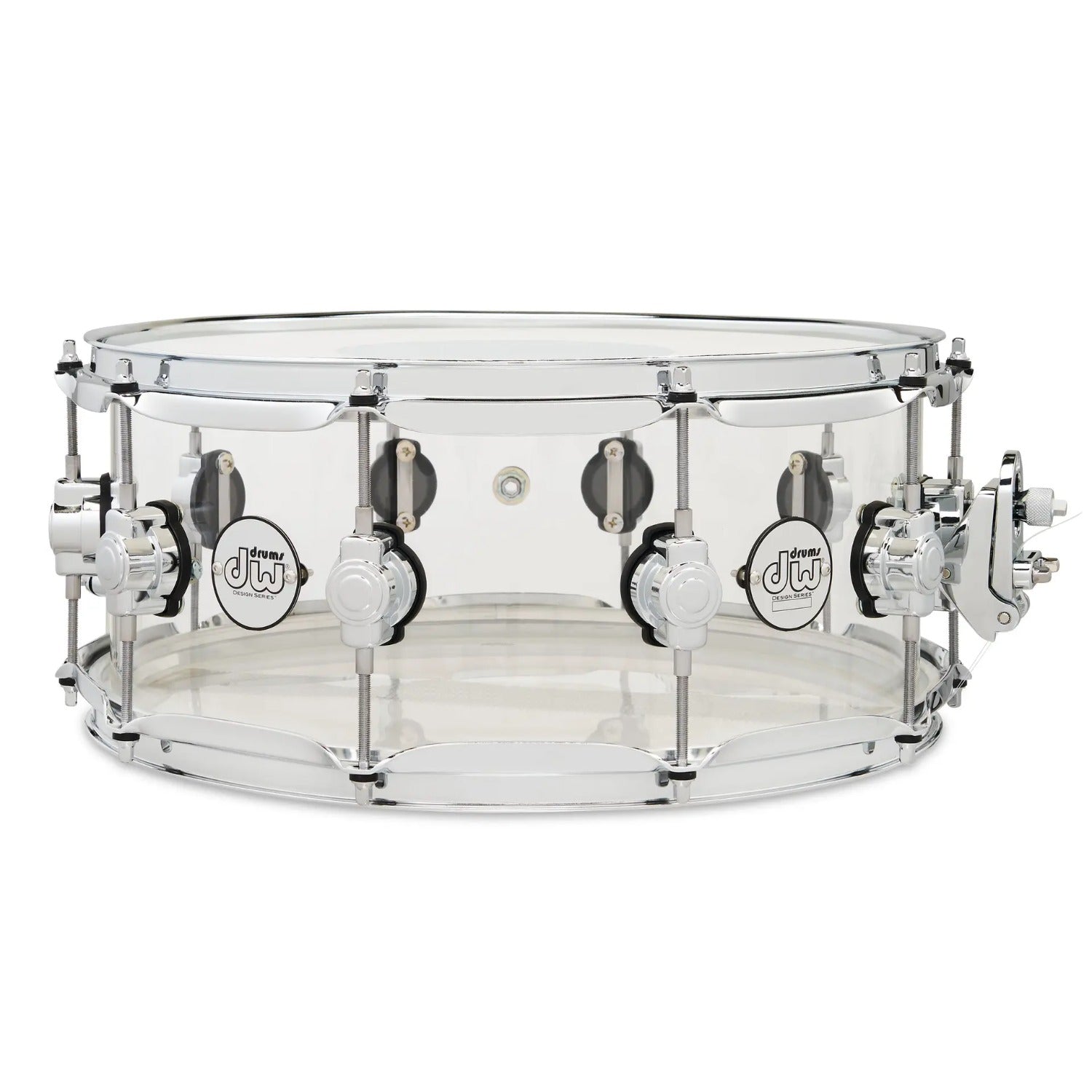 DW Drum Workshop Snare Drums DW Drum Workshop DDAC0614SSCL 6x14"Design Series Acrylic Snare Drum