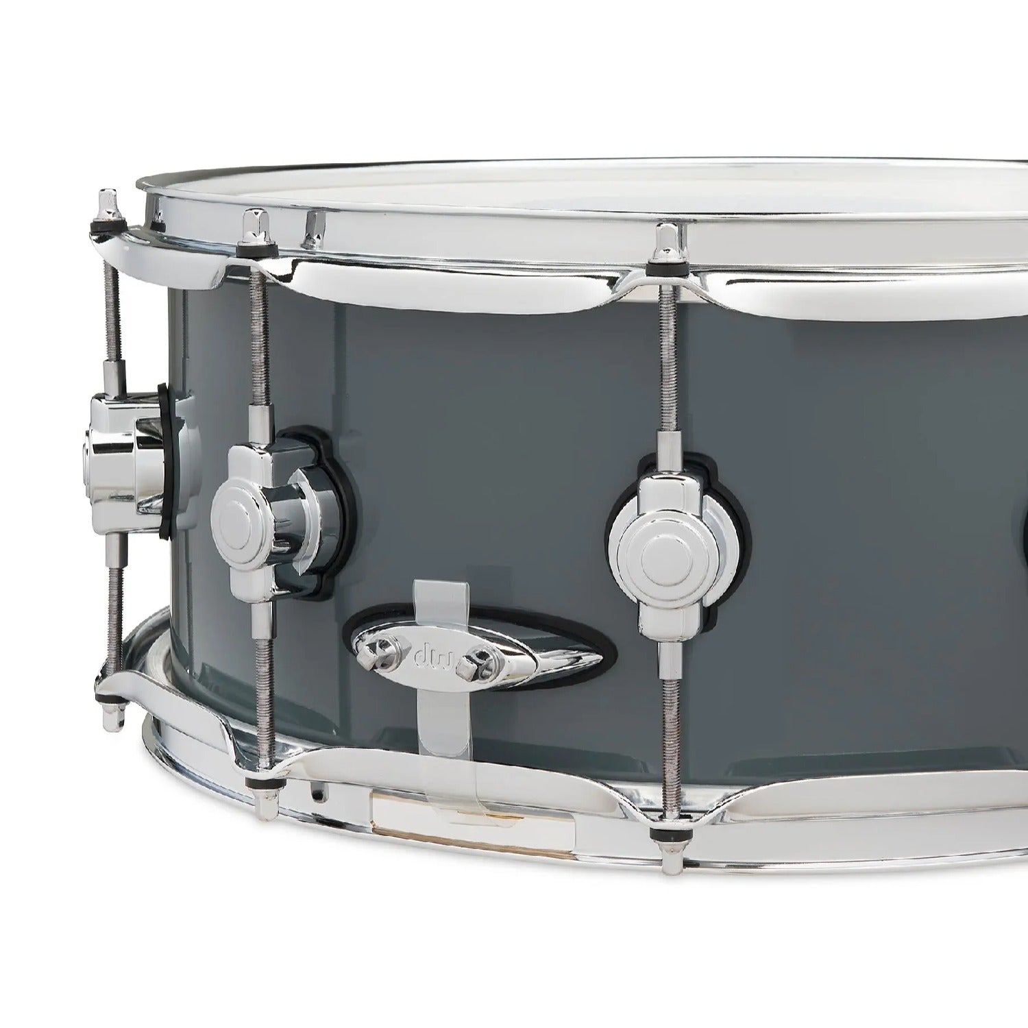 Dw Drum Workshop Snare Drums Dw Drum Workshop DDLG 0614 6x14 Design Series Maple Snare Drum #color_steel-gray-gloss-lacquer