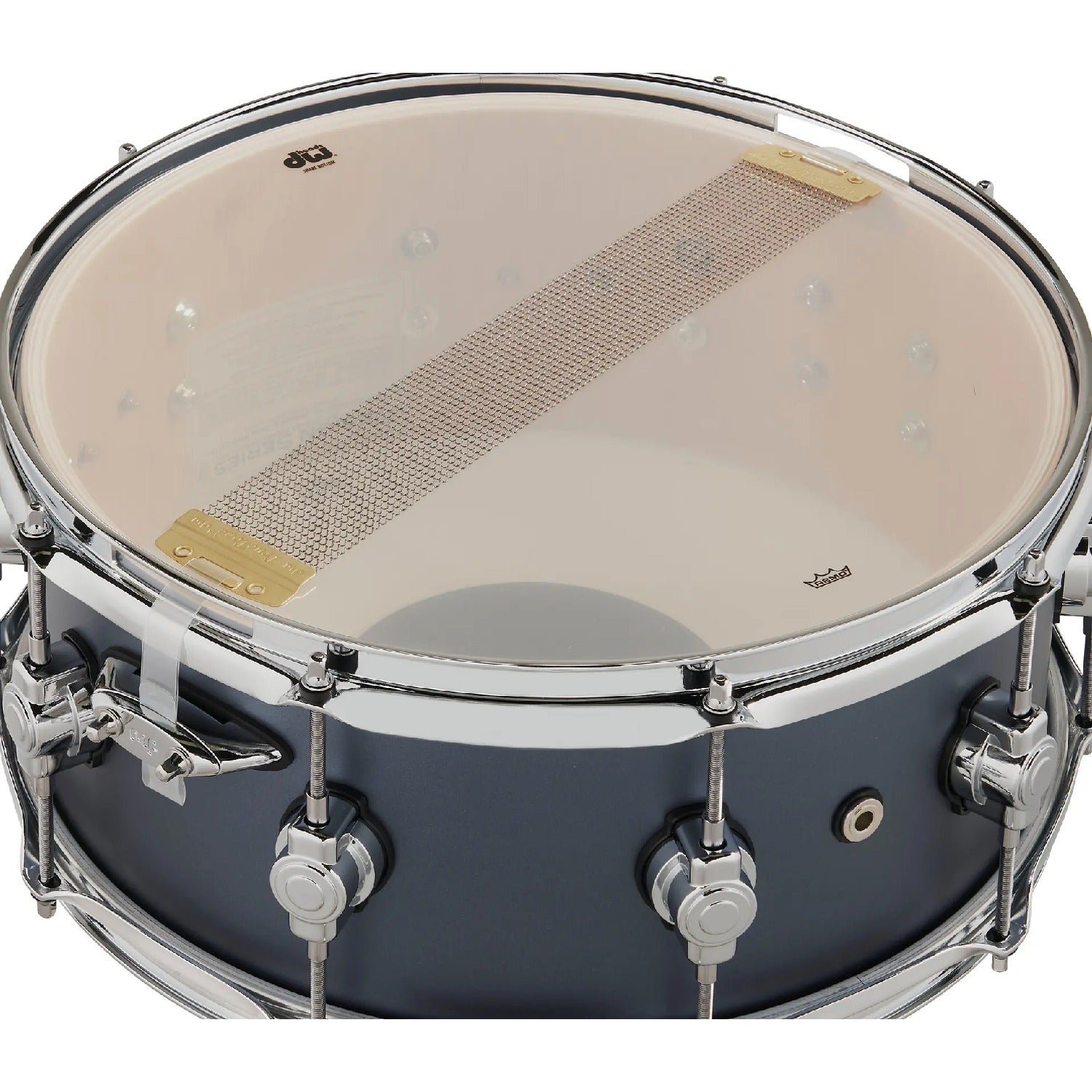 Dw Drum Workshop Snare Drums Dw Drum Workshop DDLM 0614 Design Series  6x14 Maple Snare Drum #color_blue-slate-satin