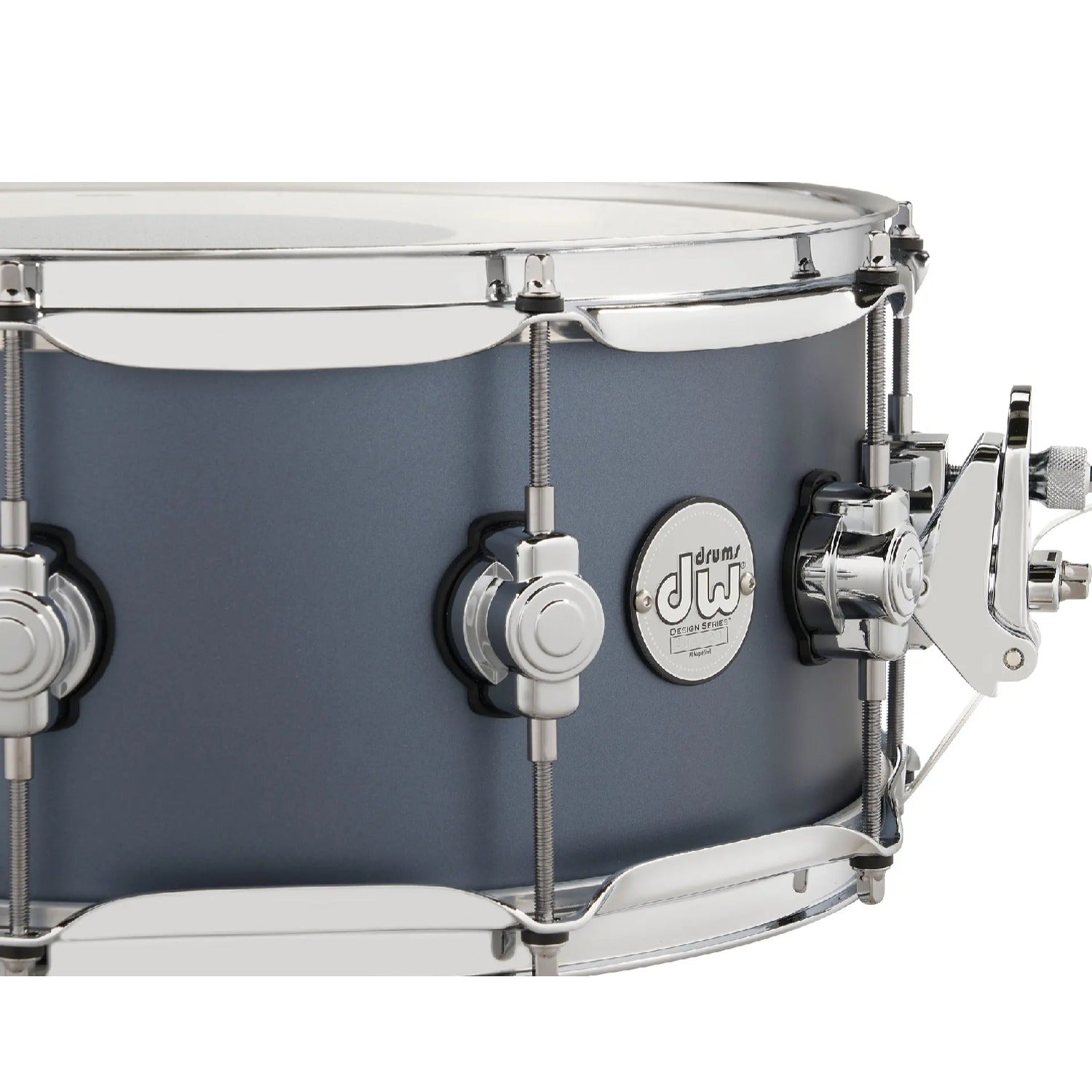 Dw Drum Workshop Snare Drums Dw Drum Workshop DDLM 0614 Design Series  6x14 Maple Snare Drum #color_blue-slate-satin