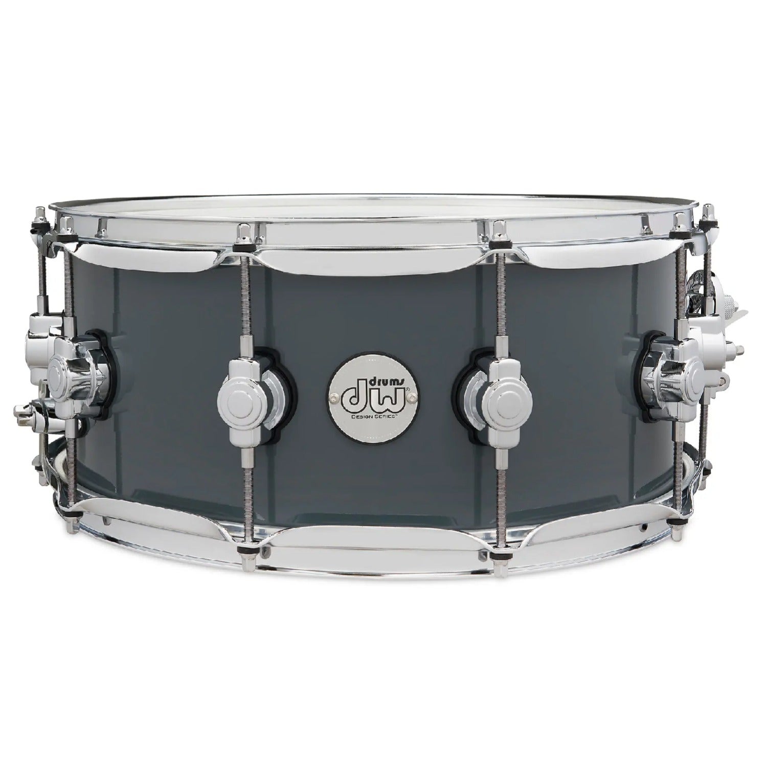 Dw Drum Workshop Snare Drums Steel Gray Gloss Lacquer Dw Drum Workshop DDLG 0614 6x14 Design Series Maple Snare Drum #color_steel-gray-gloss-lacquer