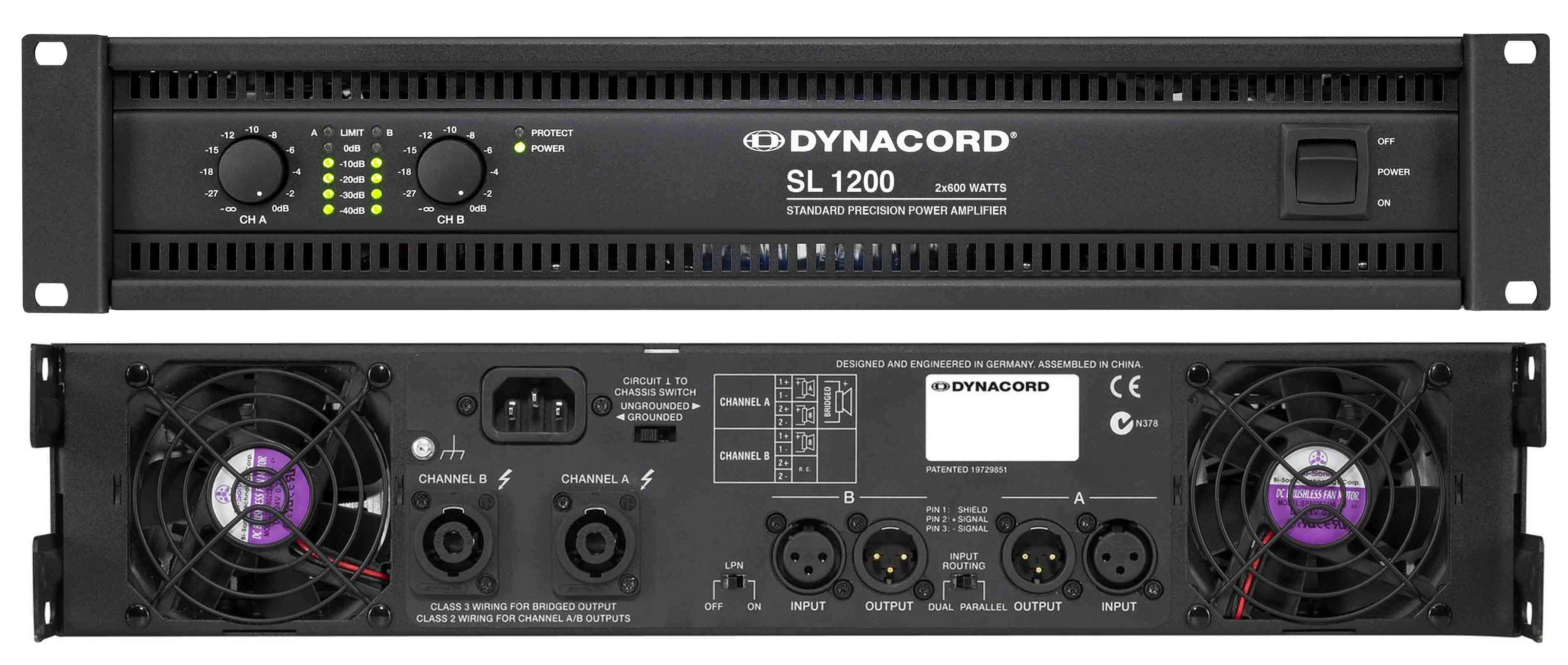 dynacord power amplifiers dynacord sl1200