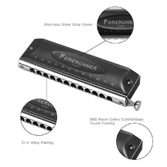 Easttop Harmonicas Easttop Forerunner Key C 12 Holes Chromatic Harmonica