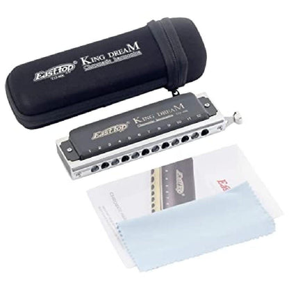 easttop harmonicas easttop king dream key c 12 holes chromatic harmonica