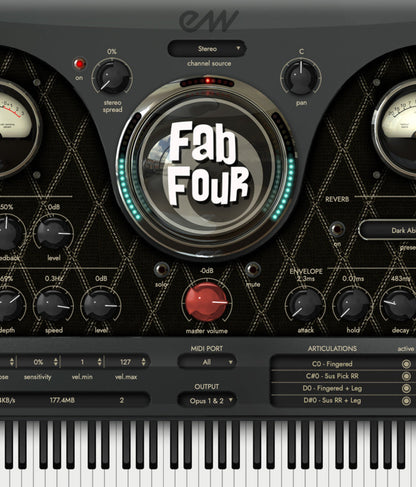 EastWest Virtual Instruments EastWest FAB FOUR: Rock Instrument Bundle – Professional Audio Software & Plugin