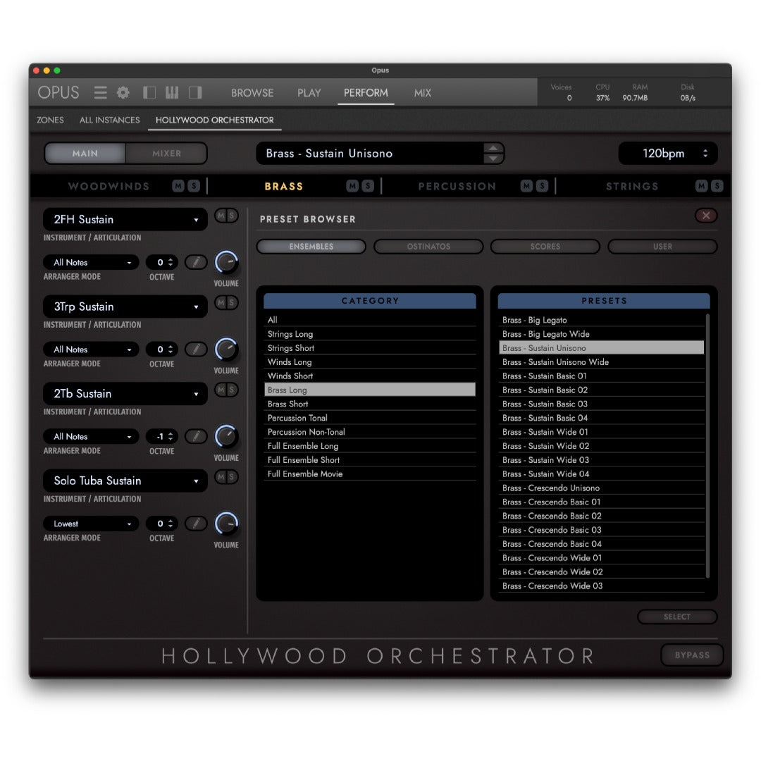 EastWest Virtual Instruments EastWest Hollywood Orchestra Opus Edition Diamond Orchestral Sample Library Bundle