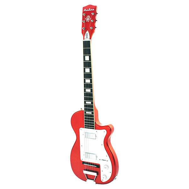 eastwood guitars electric guitars eastwood guitars airline h44 dlx 2p electric guitar - copper