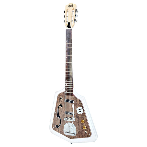 eastwood guitars electric guitars eastwood guitars california rebel electric guitar - white