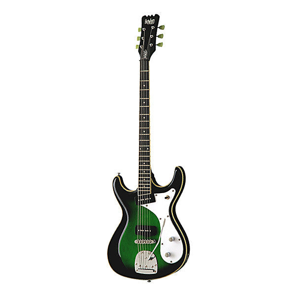 eastwood guitars electric guitars greenburst eastwood guitars sidejack baritone dlx trem electric guitar    #color_greenburst