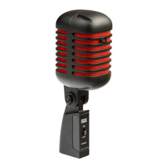 Eikon Dynamic Microphones Eikon Audio DM55V2RDBK “VINTAGE” Professional Vocal Dynamic Microphone – Satin Black And Red