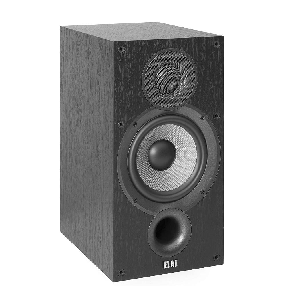 elac bookshelf speakers elac debut b6.2 2.0 bookshelf speakers- pair- black