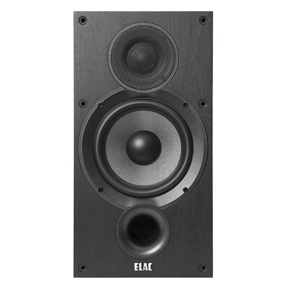 elac bookshelf speakers elac debut b6.2 2.0 bookshelf speakers- pair- black