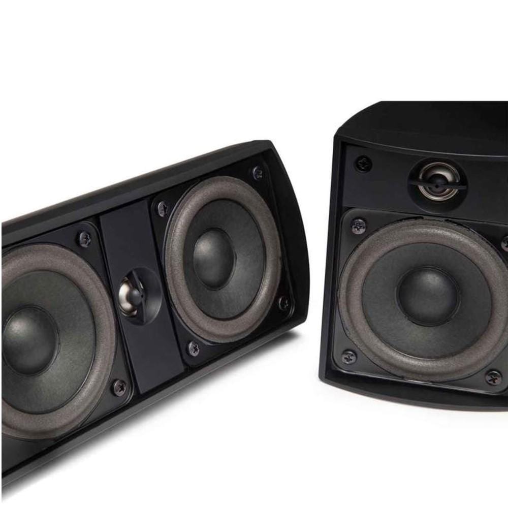 elac home theater systems elac cinema 5 set 5.1 channel home theater speaker system- black