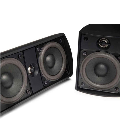 elac home theater systems elac cinema 5 set 5.1 channel home theater speaker system- black