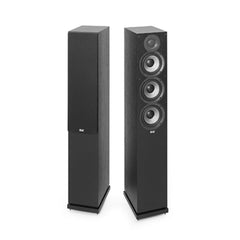 Elac Multimedia Speakers Elac Debut F5.2 2.0 Floorstanding Speaker- Pair- Black