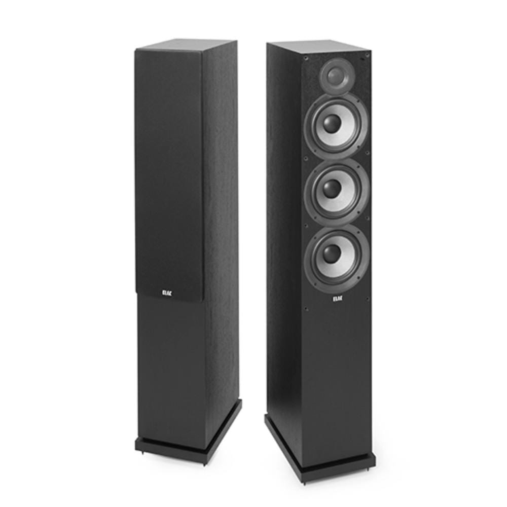elac multimedia speakers elac debut f6.2 2.0 floor standing speaker- pair- black