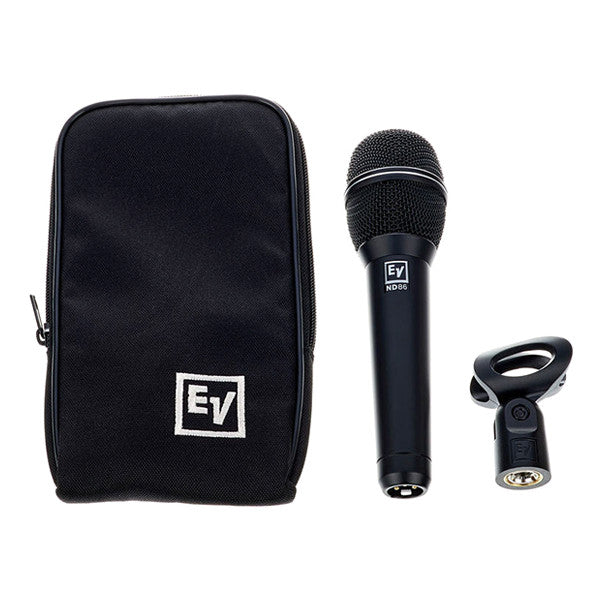 electro-voice dynamic microphones electro-voice nd86 dynamic vocal microphone - black polyurethane paint