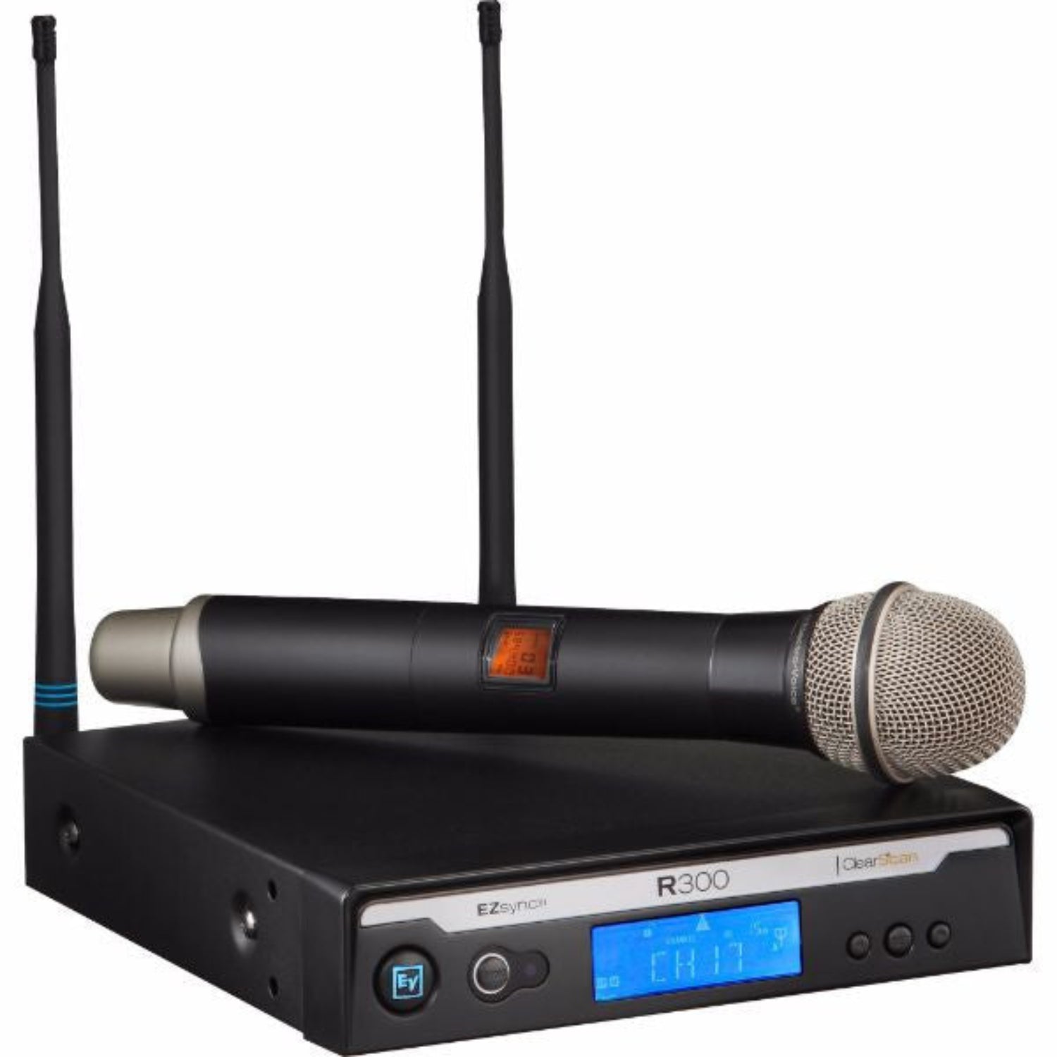 electro-voice wireless systems electro-voice r300-hd handheld wireless microphone with pl22 dynamic