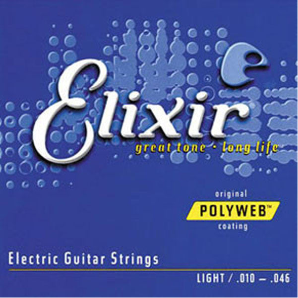 elixir electric guitar strings elixir 12050 polyweb light 10 - 46 electric guitar strings