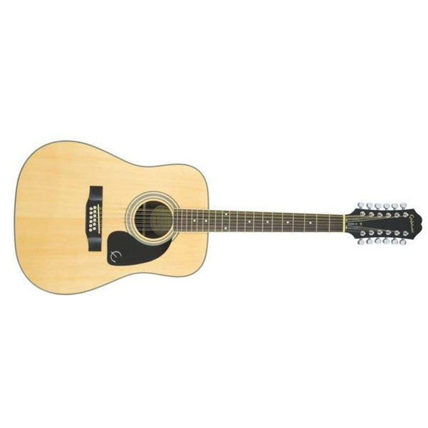 epiphone acoustic guitars epiphone songmaker dr-212 12-string acoustic guitar - natural