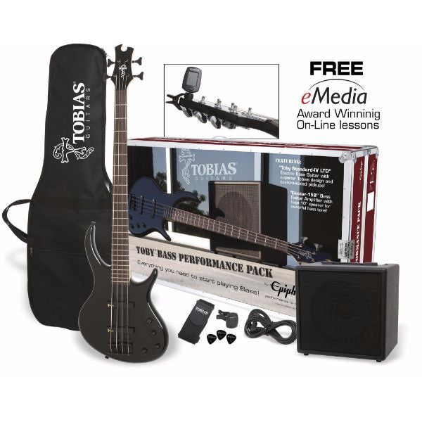 Epiphone Bass Guitars Epiphone Toby Bass Performance Pack