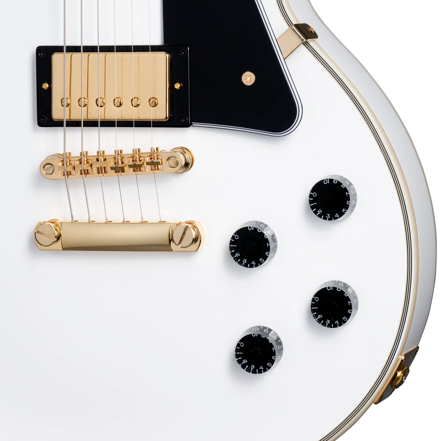 Epiphone Les Paul Custom Pro ホワイト Epiphone Les Paul Custom Pro Electric Guitar Alpine White Finish