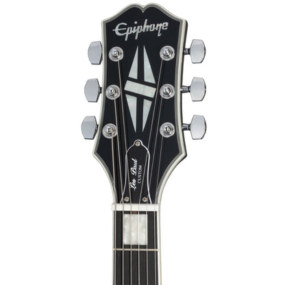 Epiphone Electric Guitars Antique Silverburst Epiphone Adam Jones Les Paul Custom Art Korin Faught’s Sensation 6 String Electric Guitar