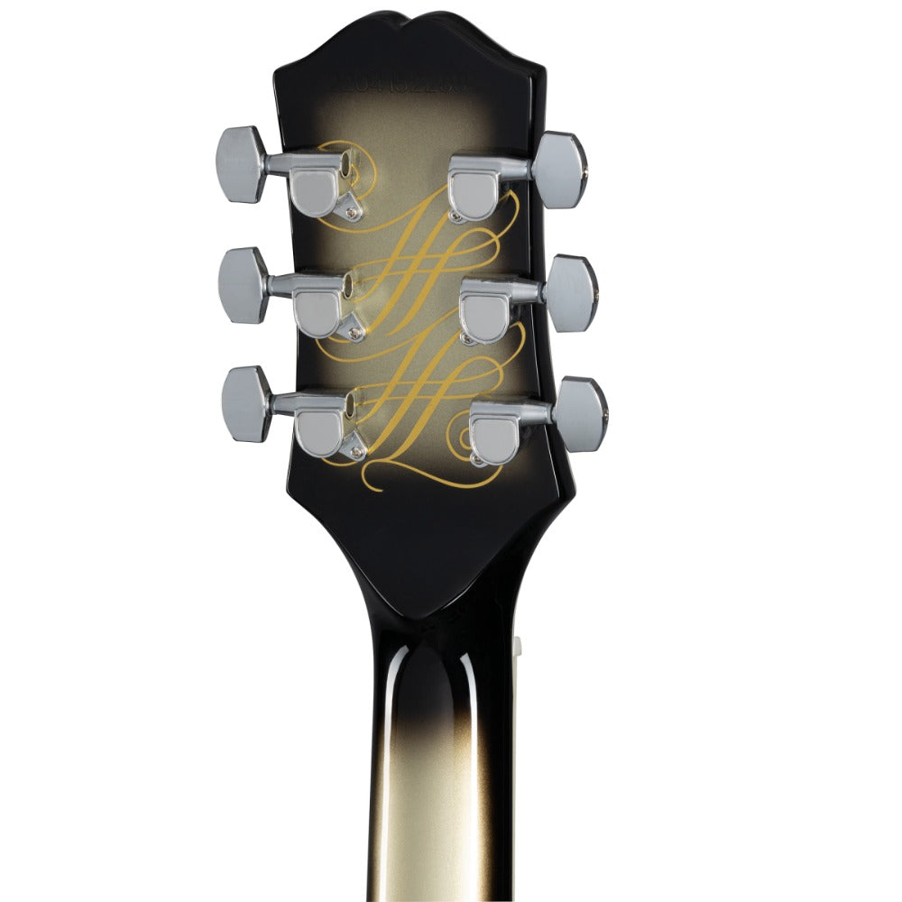 Epiphone Electric Guitars Antique Silverburst Epiphone Adam Jones Les Paul Custom Art Korin Faught’s Sensation 6 String Electric Guitar