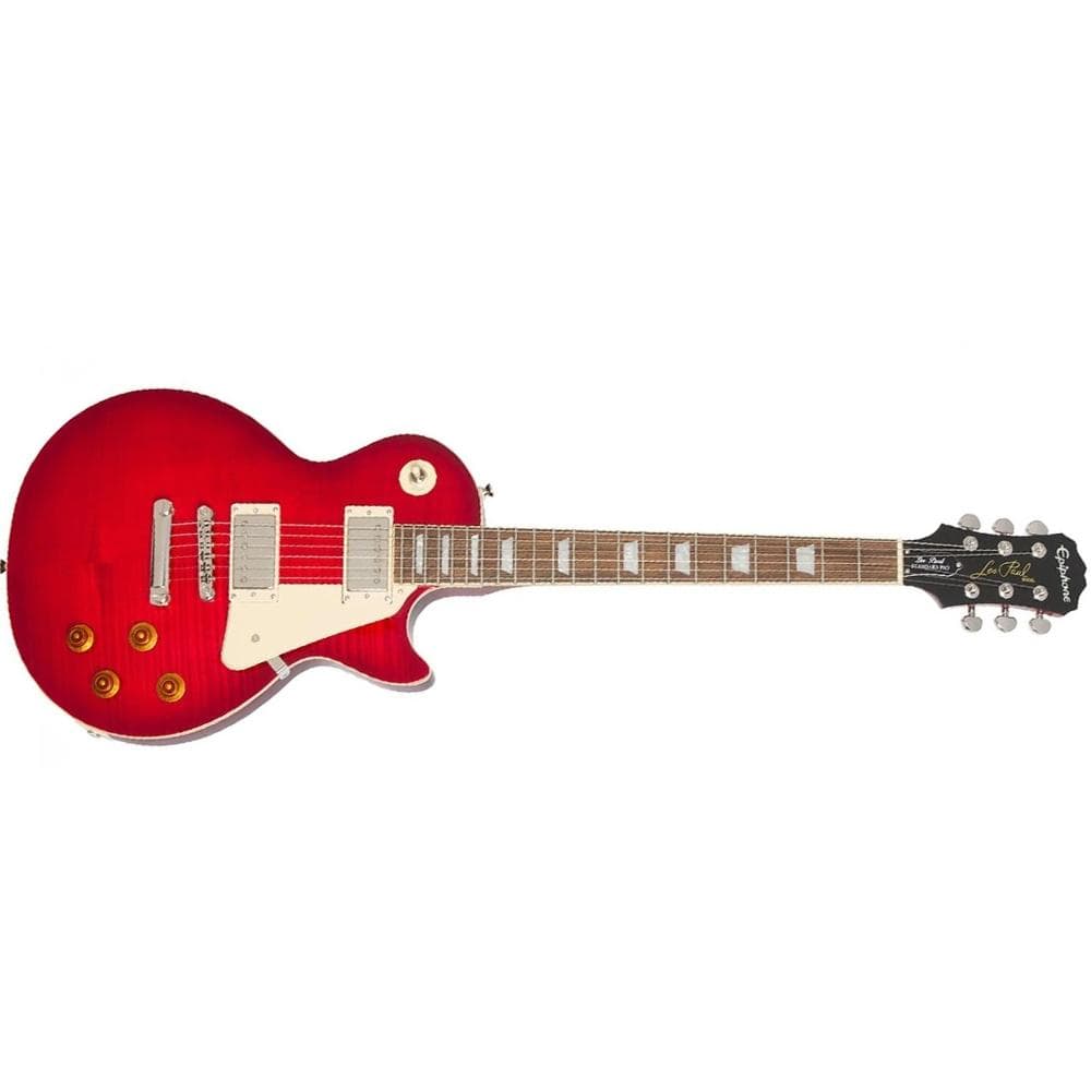 Epiphone Electric Guitars Blood Orange Epiphone Les Paul PlusTop Pro Electric Guitar