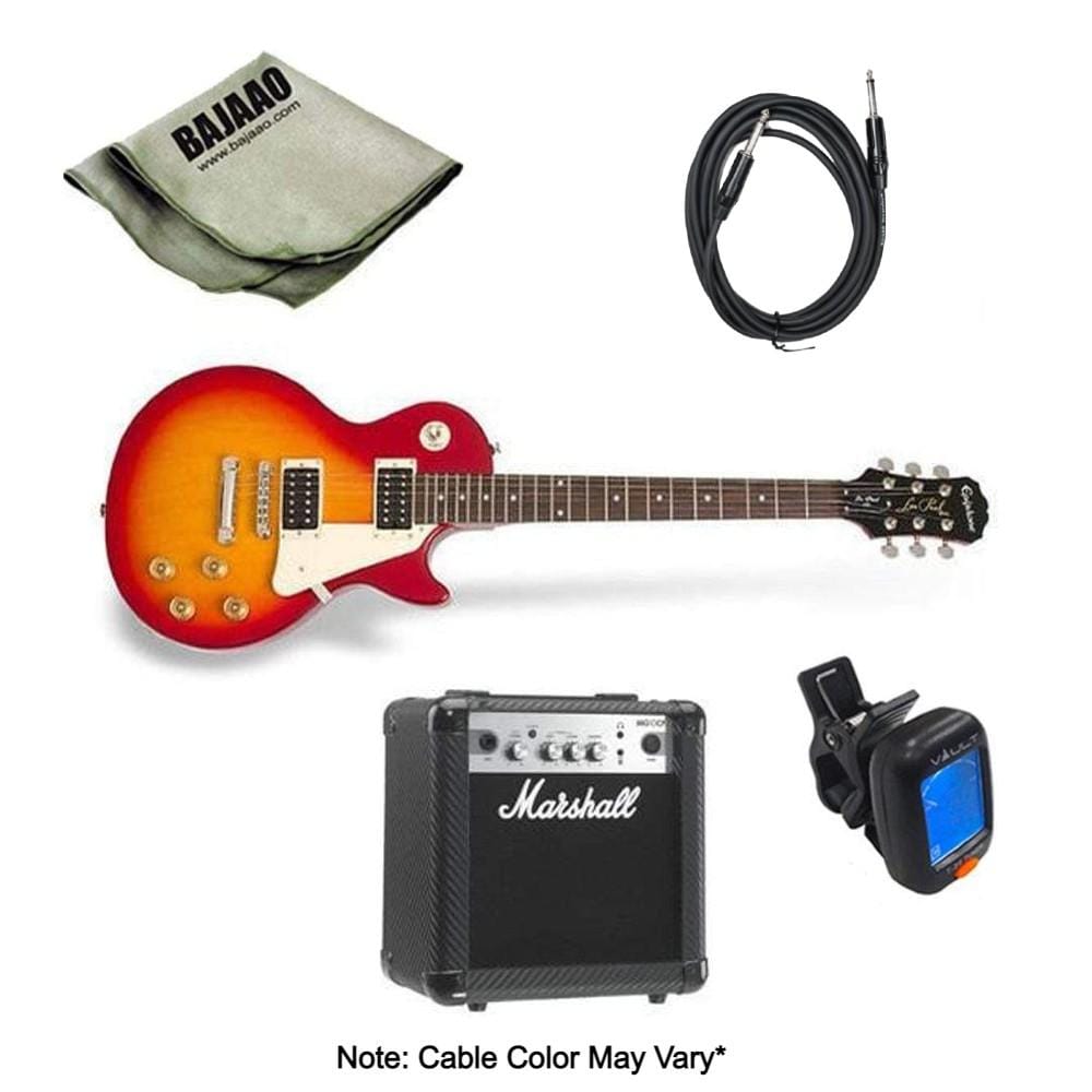Epiphone Electric Guitars Bundles Epiphone Les Paul LP100 Electric Guitar Deluxe Guitar Bundle