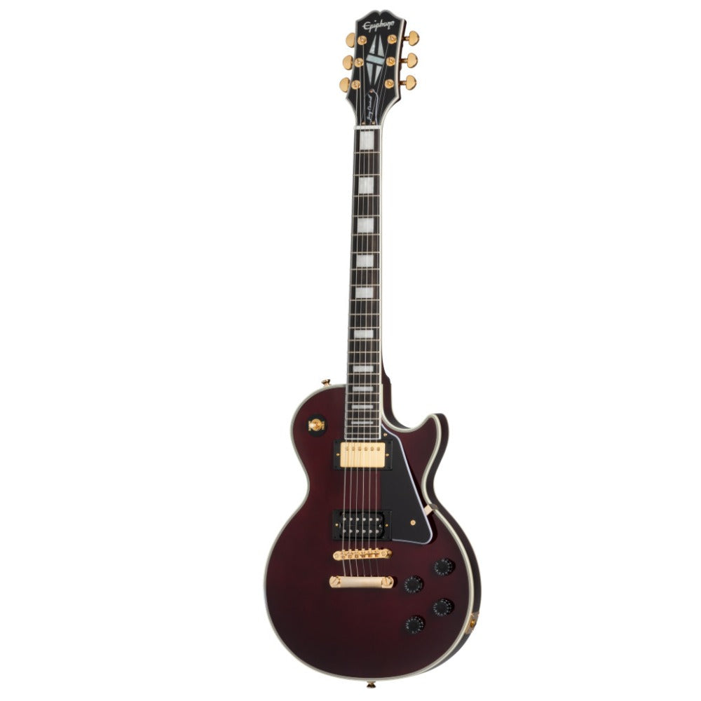 Epiphone Electric Guitars Dark Wine Red Epiphone Jerry Cantrell Wino Les Paul Custom 6 String Electric Guitar