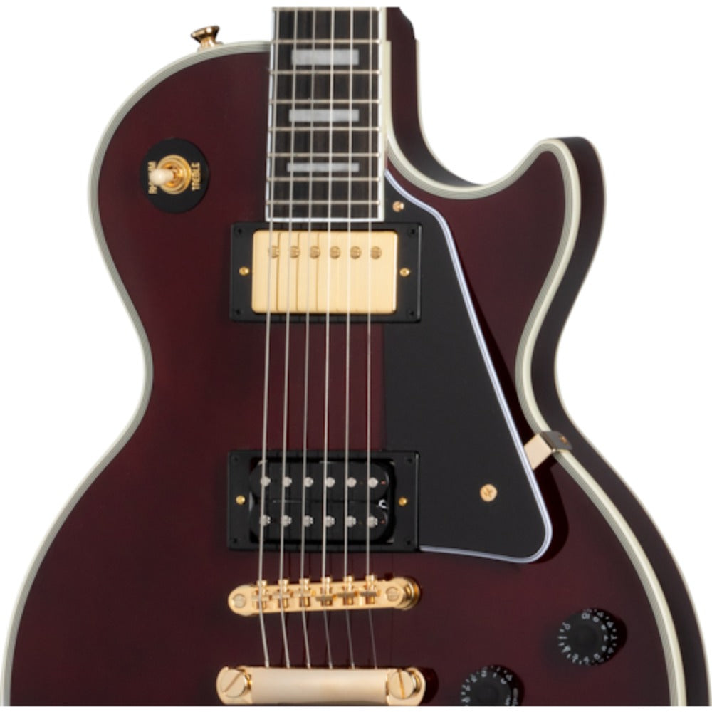 Epiphone Electric Guitars Dark Wine Red Epiphone Jerry Cantrell Wino Les Paul Custom 6 String Electric Guitar