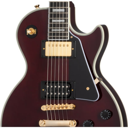 Epiphone Electric Guitars Dark Wine Red Epiphone Jerry Cantrell Wino Les Paul Custom 6 String Electric Guitar