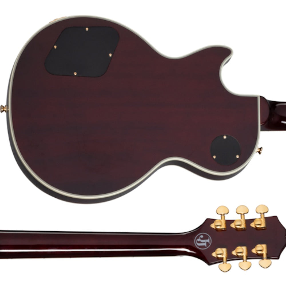 Epiphone Electric Guitars Dark Wine Red Epiphone Jerry Cantrell Wino Les Paul Custom 6 String Electric Guitar