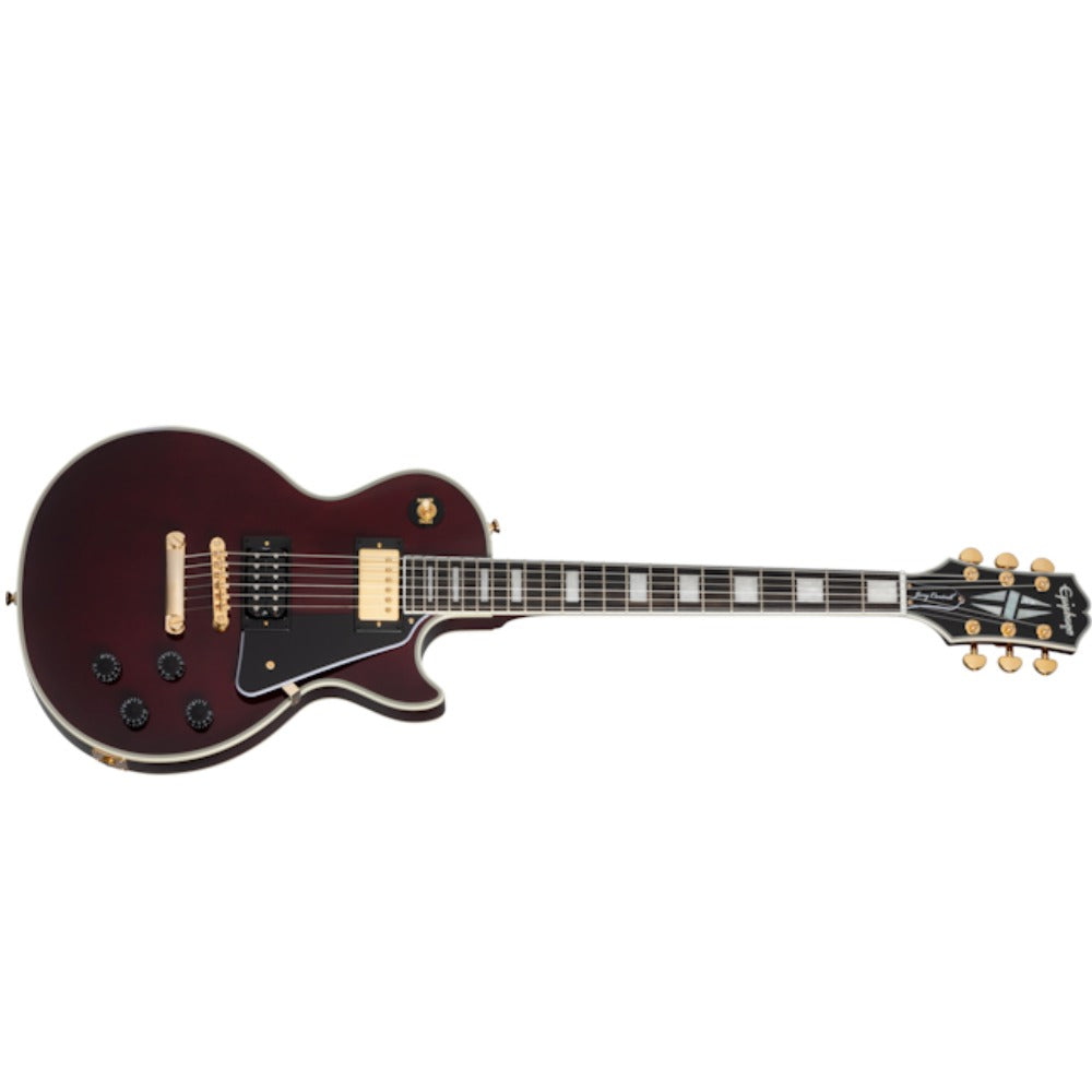 Epiphone Electric Guitars Dark Wine Red Epiphone Jerry Cantrell Wino Les Paul Custom 6 String Electric Guitar