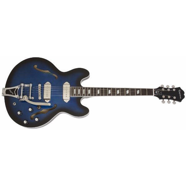 Epiphone Electric Guitars Epiphone Gary Clark Jr. B70 Vibrato Casino Electric Guitar -Blak & Blu