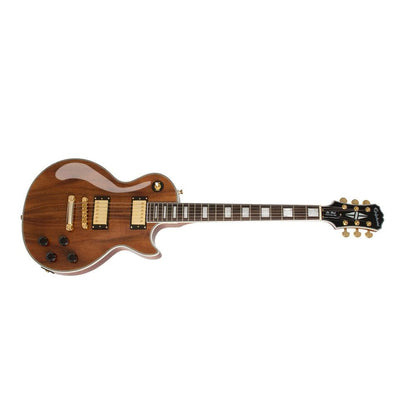 epiphone electric guitars epiphone les paul custom pro koa 6 string electric guitar - encknagh3