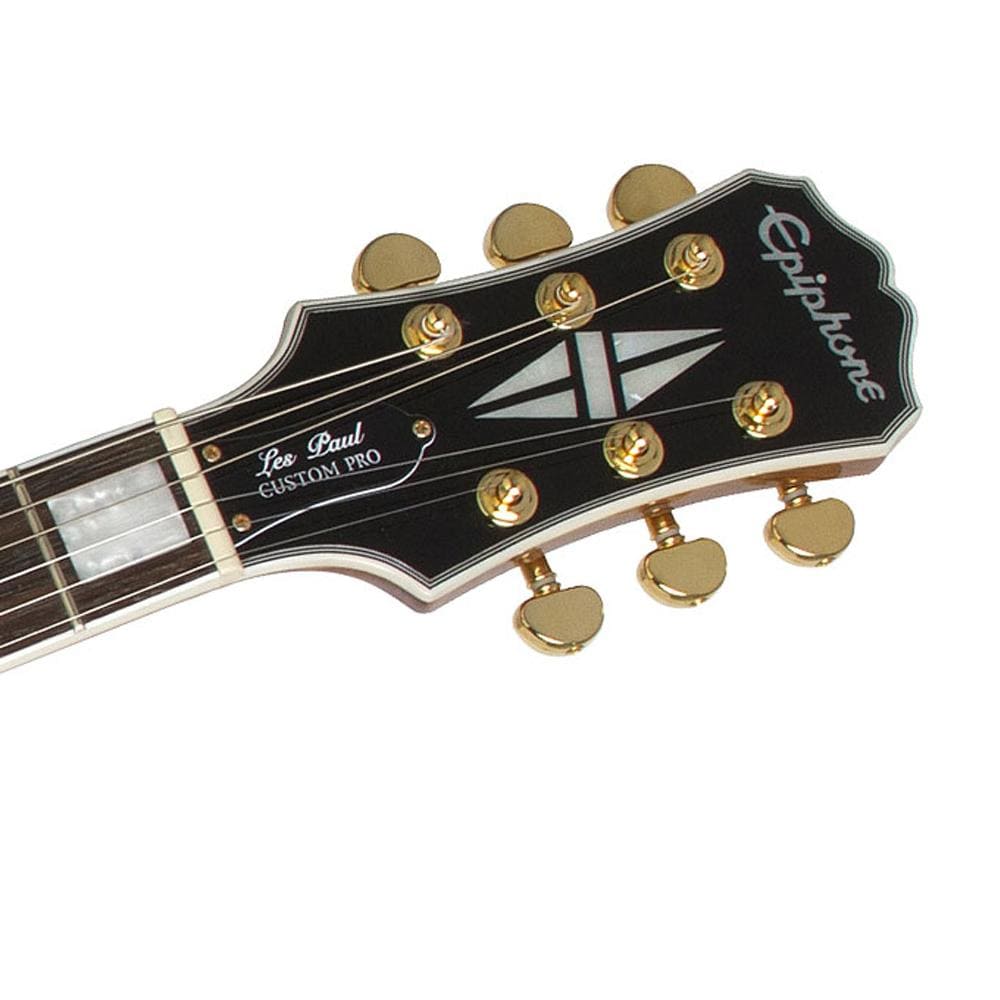 epiphone electric guitars epiphone les paul custom pro koa 6 string electric guitar - encknagh3