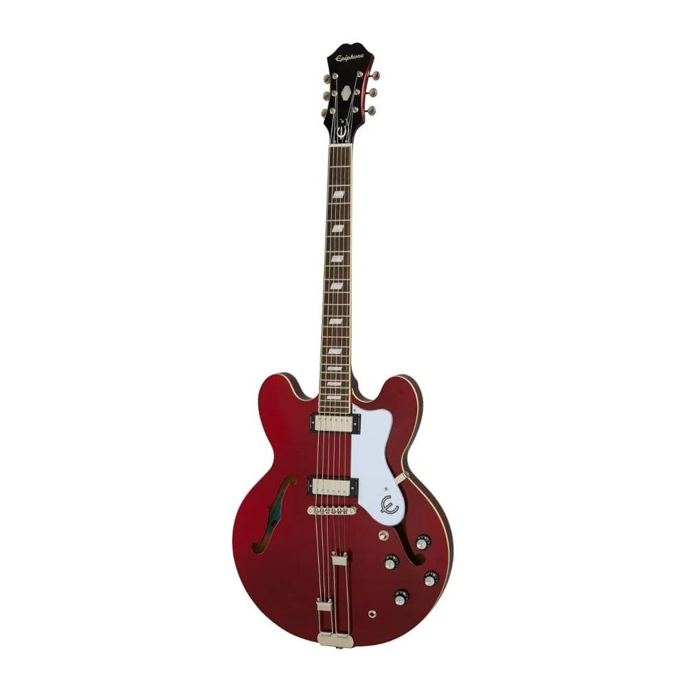 Epiphone Electric Guitars Sparkling Burgundy Epiphone Riviera Frequensator Tailpiece Royal Tan 6 String Electric Guitar