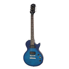 Epiphone Electric Guitars Transparent Blue Epiphone Les Paul Special II Plus Top Limited Edition Electric Guitar