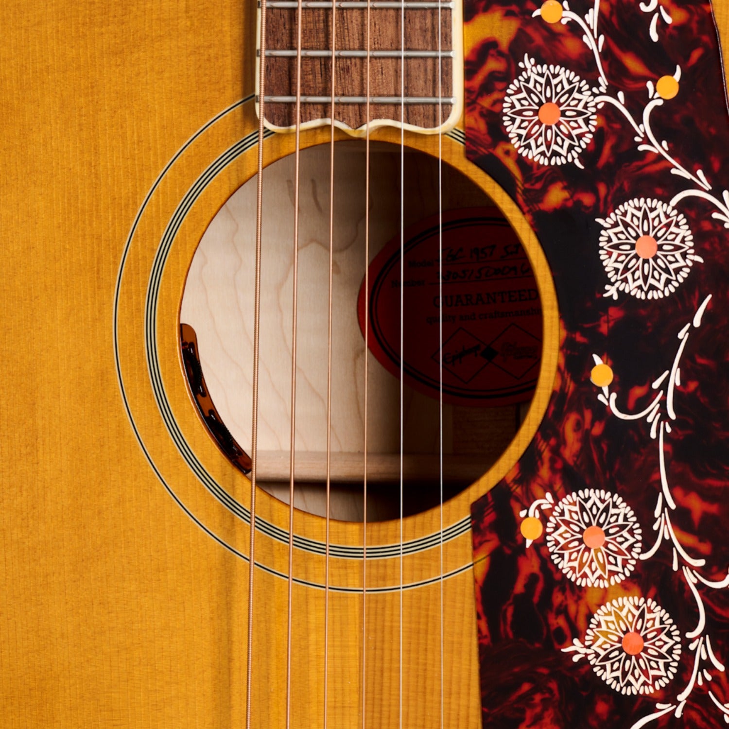 Epiphone Electro Acoustic Guitars Epiphone 1957 SJ-200 6 String Electro Acoustic Guitar with Hard-Shell Case