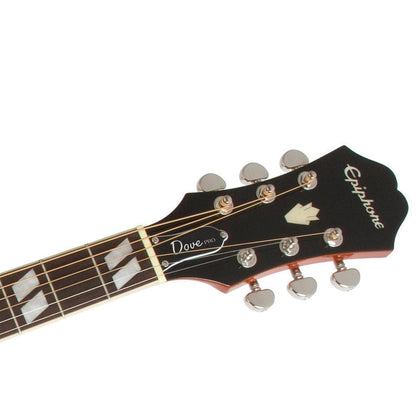 epiphone electro acoustic guitars epiphone dove studio 6 string electro acoustic guitar - violinburst