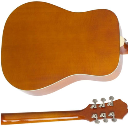 epiphone electro acoustic guitars epiphone dove studio 6 string electro acoustic guitar - violinburst