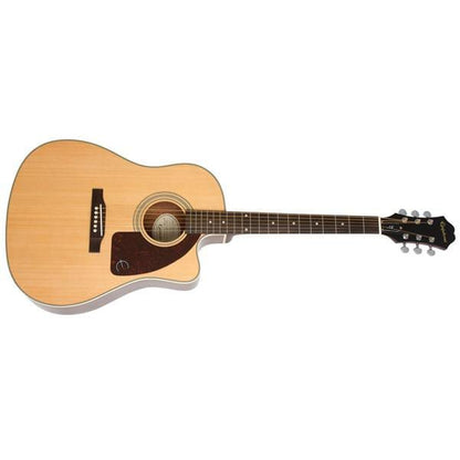Epiphone Electro Acoustic Guitars Natural Epiphone J-15 EC Deluxe Outfit 6-String Electro Acoustic Guitar With Hard Case