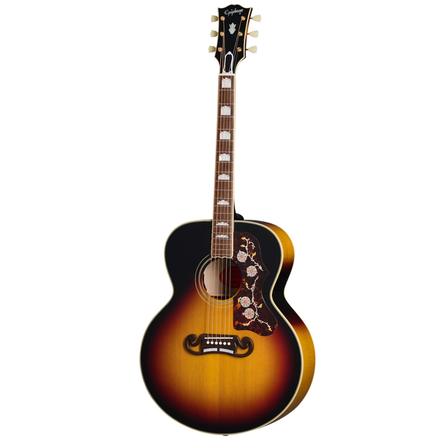 Epiphone Electro Acoustic Guitars Vintage Sunburst Epiphone 1957 SJ-200 6 String Electro Acoustic Guitar with Hard-Shell Case