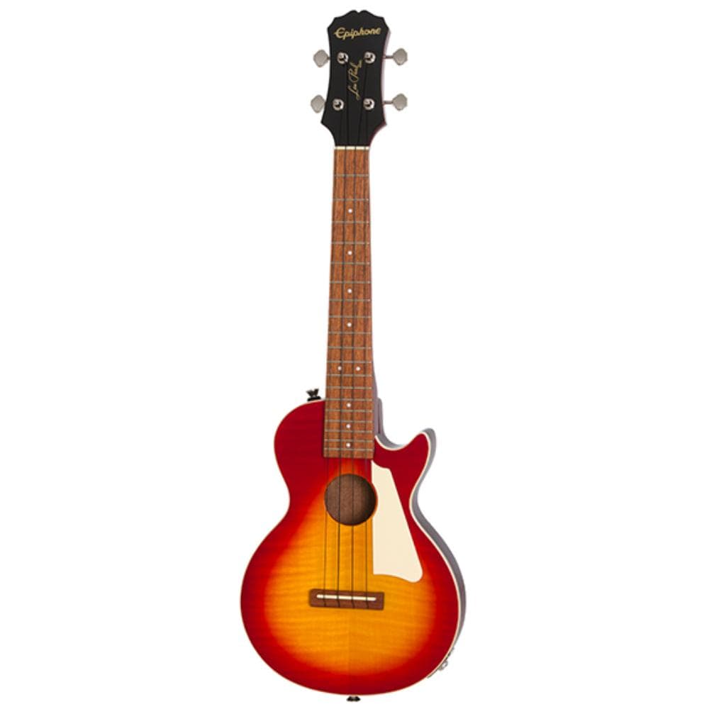 Epiphone Tenor Ukuleles Heritage Cherry Sunburst Epiphone Les Paul Tenor Electro Acoustic Ukulele