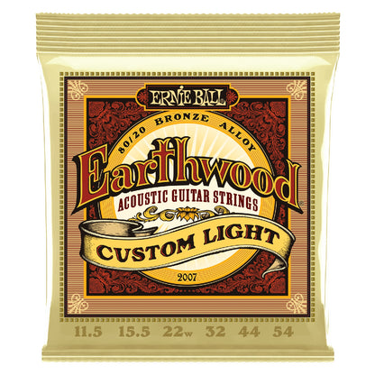 Ernie Ball Acoustic Guitar Strings 11.5-.054 Ernie Ball Earthwood Custom Light Bronze 80/20 Acoustic Guitar Strings