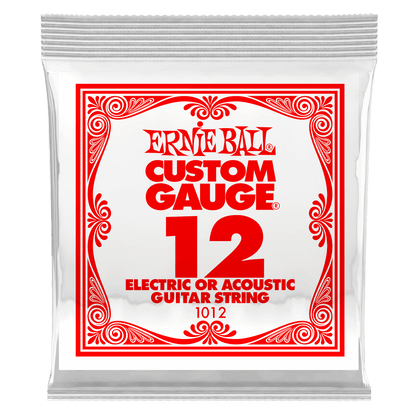 ernie ball acoustic guitar strings ernie ball 1012  single guitar string .012