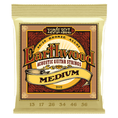 Ernie Ball Acoustic Guitar Strings Ernie Ball 2002 Earthwood Acoustic Guitar Strings,80/20 Bronze, Medium