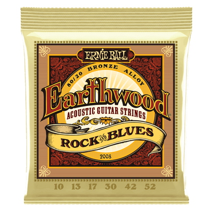 Ernie Ball Acoustic Guitar Strings Ernie Ball 2008 Rock and Blues Earthwood Bronze Acoustic String, 80/20